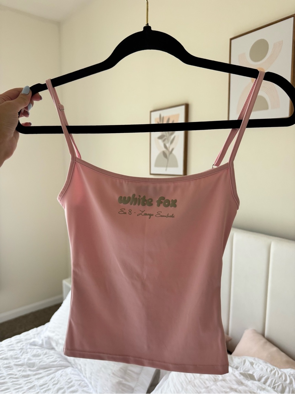 Never Worn - White Fox Tank Top